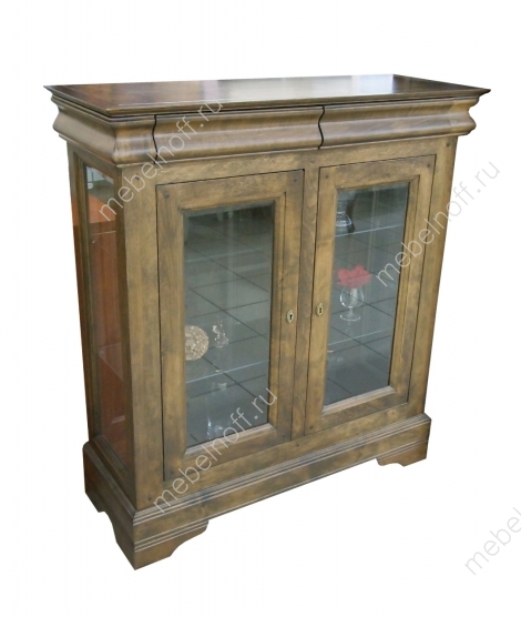 Двухдверная тумба ОВ 20.05 с витриной