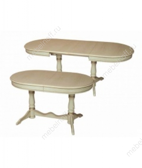 Овальный раздвижной стол Алмаз