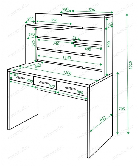 Стол компьютерный Домино СП-32 венге/карамель