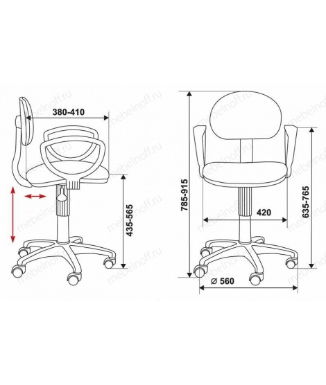 Кресло компьютерное Бюрократ CH-213AXN/15-10
