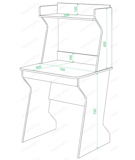 Стол компьютерный СК-11 шамони
