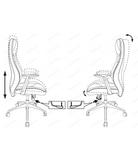 Кресло для руководителя Бюрократ Zen/Black