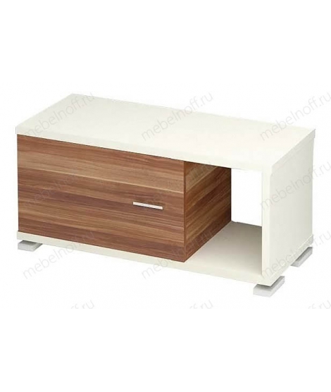 Тумба комбинированная Латте СБ-50М/1 белый/слива