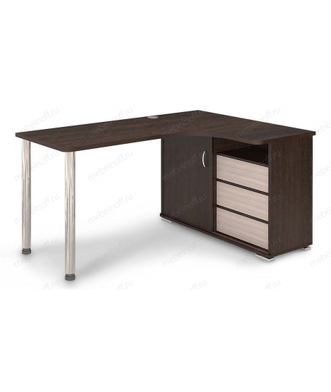 Стол письменный Домино СР-165СМ венге/карамель/хром