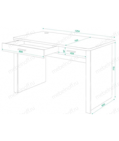 Стол письменный СК-60 венге
