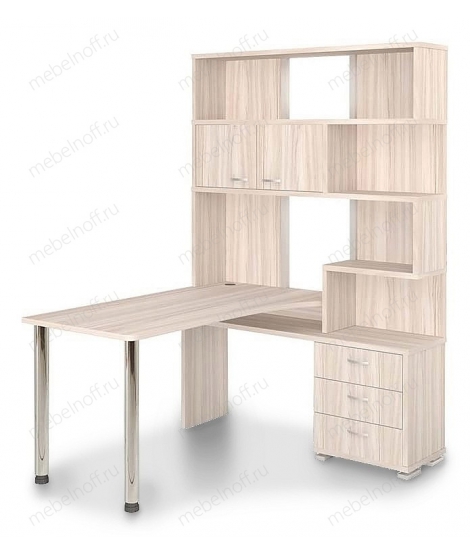 Стол компьютерный Домино СР-420130 карамель/хром