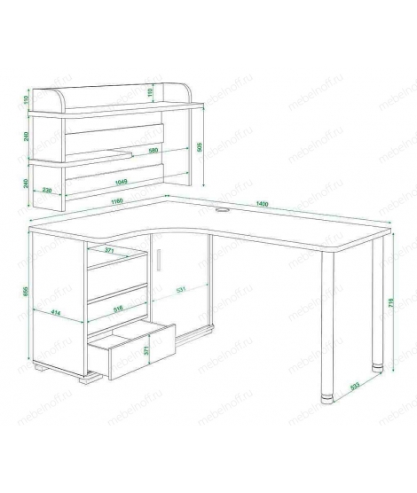 Стол компьютерный Домино СР-145М венге/карамель/хром