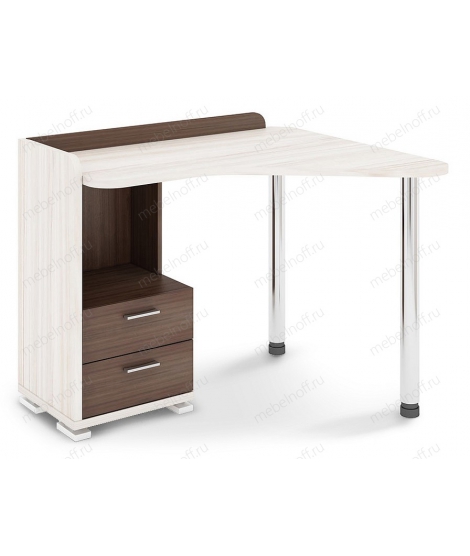 Стол письменный СКМ-55 карамель/хром