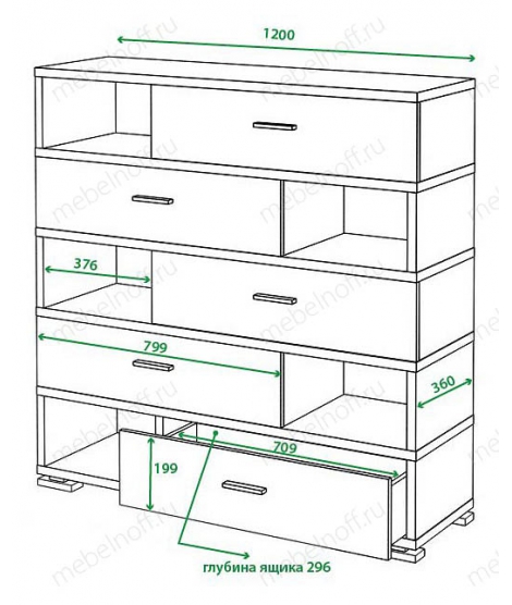 Тумба комбинированная Домино СБ-40/5 карамель