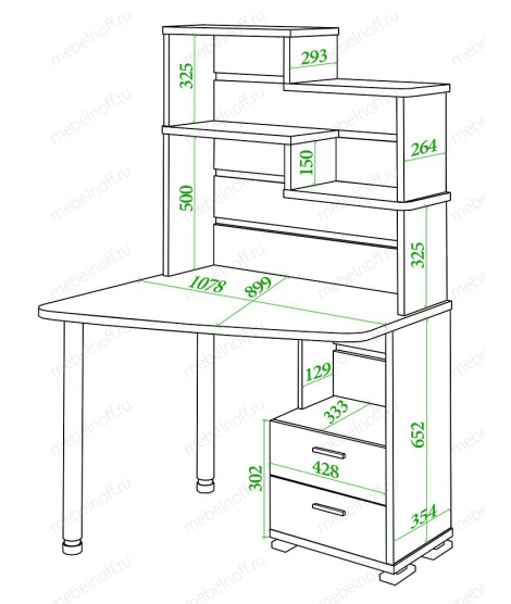 Стол компьютерный СК-24 венге/карамель/хром