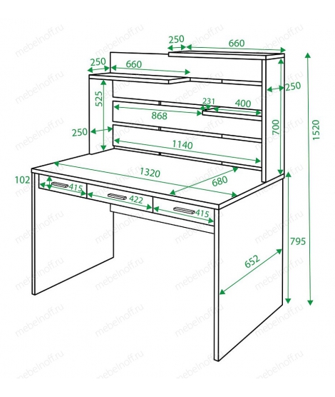 Стол компьютерный Домино СП-82 венге