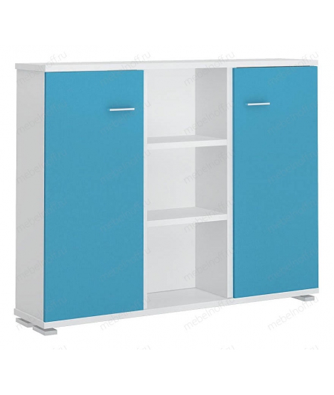 Тумба комбинированная Домино нельсон ПУ-60-3 белый жемчуг