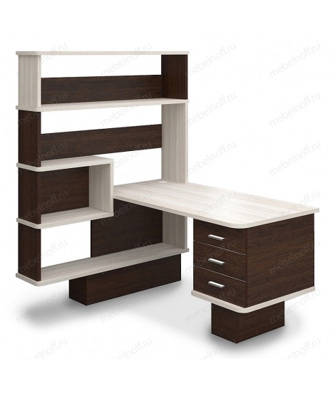 Стол компьютерный Домино СР-520 ВКК-ЛЕВ венге/карамель