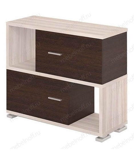 Тумба комбинированная Домино СБ-30/2 венге/карамельный