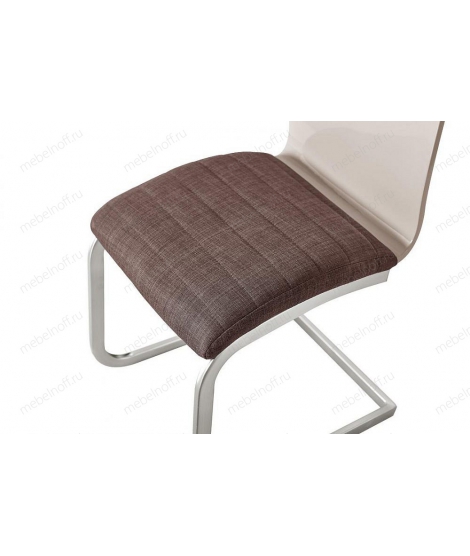 Стул Y866B wk-10/jx215-28 коричневый, кремовый