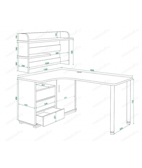 Стол Домино СР-165М венге/карамель/хром