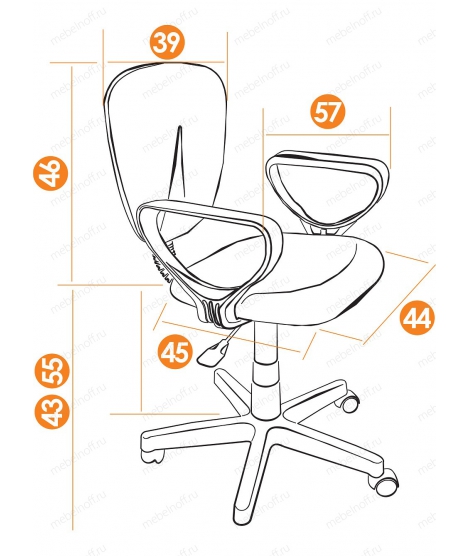 Кресло компьютерное СН413