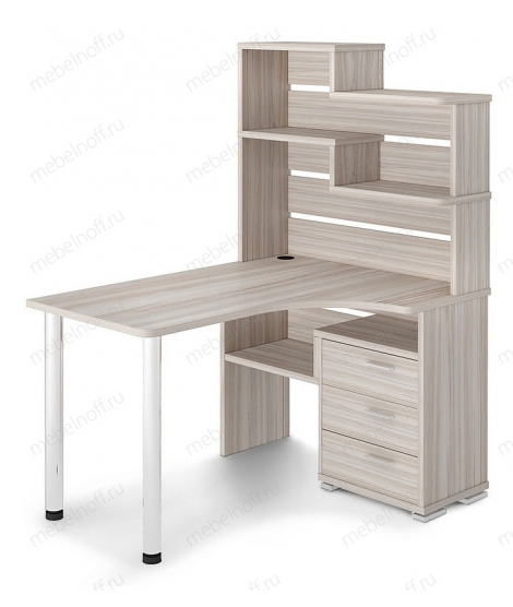 Стол компьютерный Домино СР-132 карамель/хром