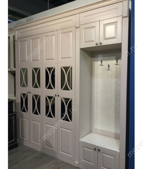 Шкаф двухсторонний пепельная роза