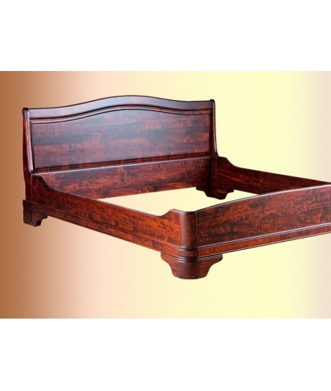 Широкая кровать ОВ 08.03 без изножья с изогнутым изголовьем