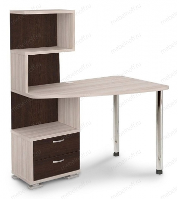 Стол Домино СКМ-60 венге/карамель/хром