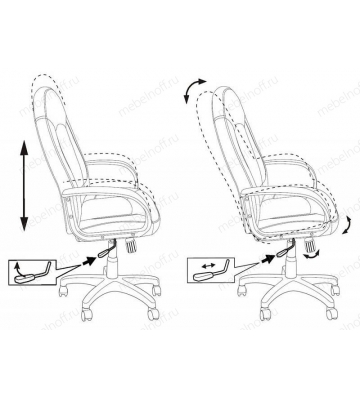 Кресло компьютерное Бюрократ CH-826/B+BG