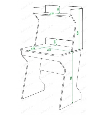 Стол компьютерный Домино СК-11 карамель