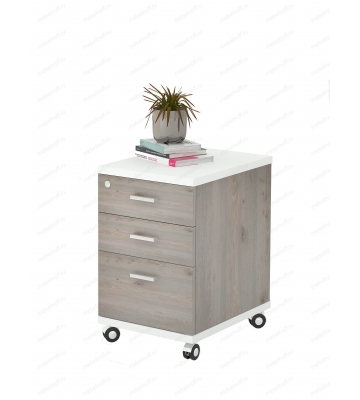 Тумбочка Домино нельсон ТС-2 белый жемчуг/нельсон