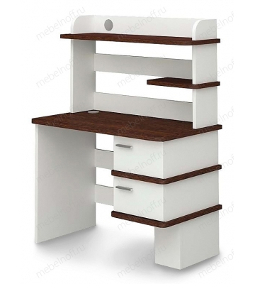 Стол компьютерный Домино СД-15 белый/венге