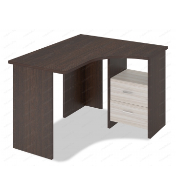 Стол письменный Домино Лайт СКЛ-Угл 120 венге/карамель