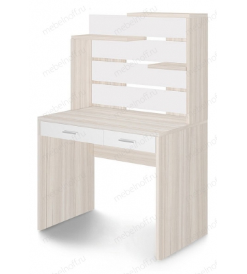 Стол компьютерный СП-22 белый жемчуг/карамель