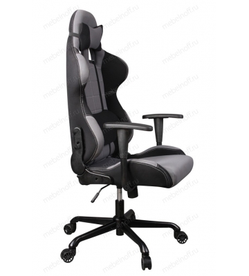 Кресло игровое Бюрократ 771/Grey+bl