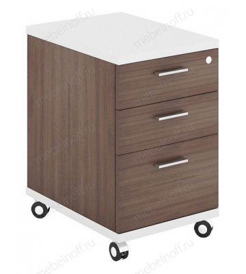 Тумбочка Домино ТС-2 белый жемчуг/шамони