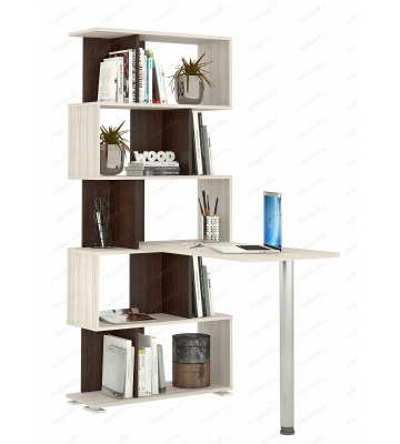 Стол компьютерный Домино СЛ-5СТ венге/карамель/хром