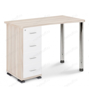 Стол письменный СКМ-50 карамель/хром