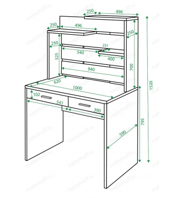 Стол компьютерный Домино СП-22 венге