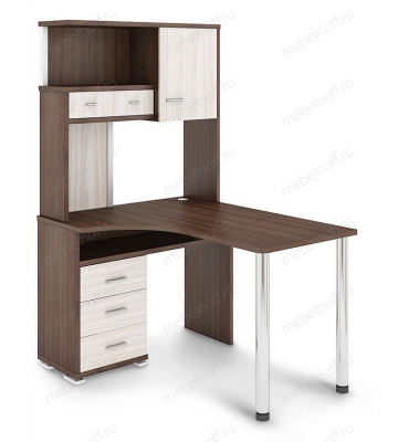 Стол компьютерный СР-130 карамель/хром/шамони