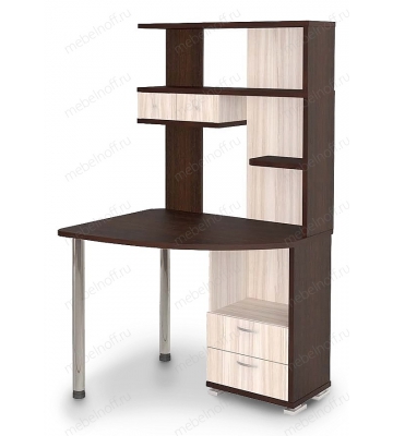 Стол компьютерный Домино СК-20 венге/карамель/хром