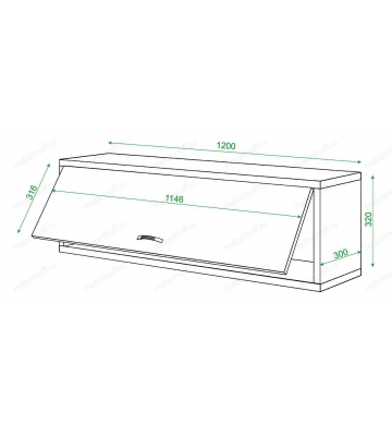 Тумба навесная Домино нельсон ПК-30М нельсон