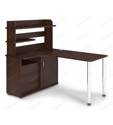 Стол компьютерный Домино СР-145М венге/хром