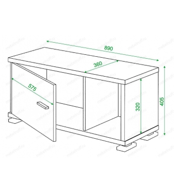 Тумба комбинированная Домино СБ-30/1 карамельный
