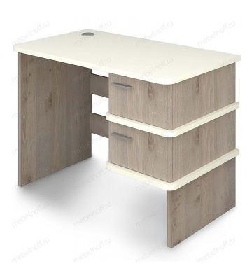 Стол письменный Домино нельсон СД-15С белый/нельсон