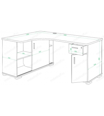 Стол письменный СР-140М шамони