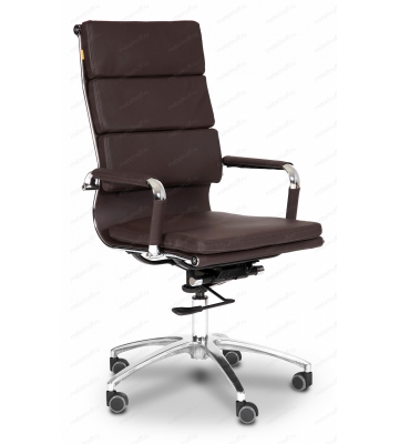 Кресло компьютерное Chairman 750 коричневый/хром