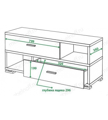 Тумба комбинированная Домино СБ-40/2 карамель
