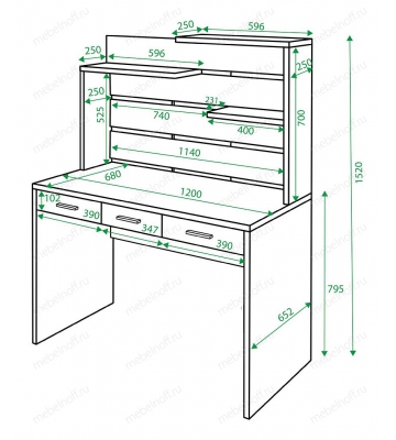 Стол компьютерный Домино СП-32 карамель