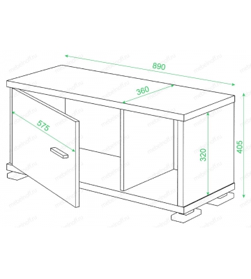 Тумба комбинированная СБ-30/1 шамони