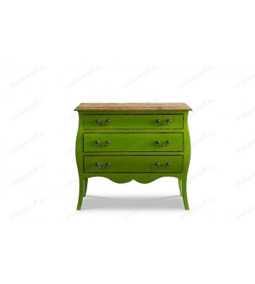 Комод FL-4022 зеленый/коричневый