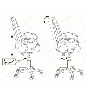 Кресло компьютерное CH-1300/BROWN