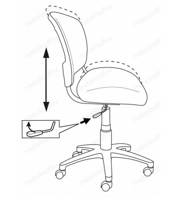 Стул компьютерный CH-W296/MARK-LB